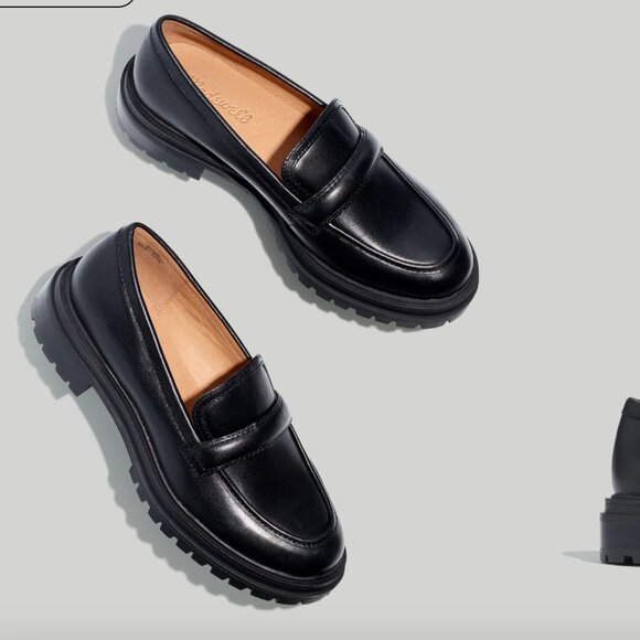 Madewell Bradley Lugsole Loafer in Black Leather - Picture 3 of 5